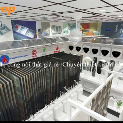 Thiết kế cửa hàng VLXD - thiết bị vệ sinh - Chị Hương - Diện tích 70m2 - 70.000.000Đ